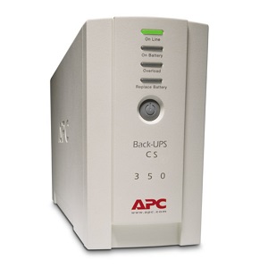 Gambar UPS APC BK350EI, Back-UPS, 350VA/210W, Tower, 230V, 4x IEC C13 Outlets , User Replaceable Battery
