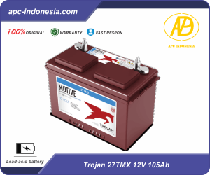 Trojan 27TMX 12V 105Ah Flooded Lead Acid Battery