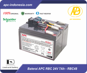 Spesifikasi Baterai APC RBC 24V 7Ah – RBC48