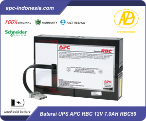 Spesifikasi & Harga Baterai UPS APC RBC 12V 7.0AH RBC59